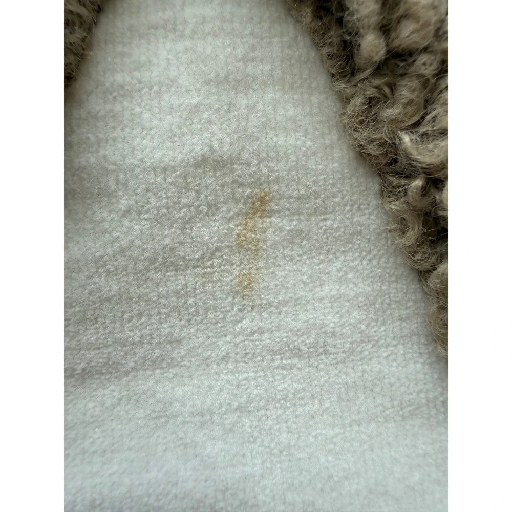 Pottery Barn STAY COZY Teddy Faux Fur Applique Pillow Cover 20